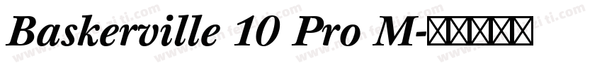 Baskerville 10 Pro M字体转换